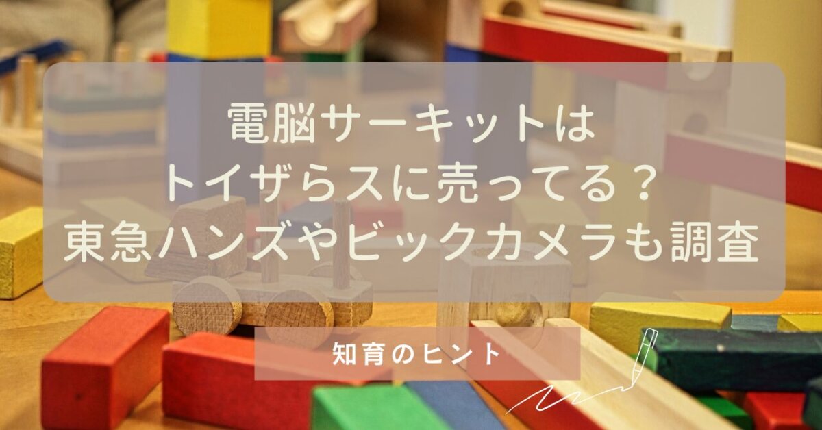 電脳サーキットはトイザらスに売ってる？東急ハンズやビックカメラも調査のアイキャッチ